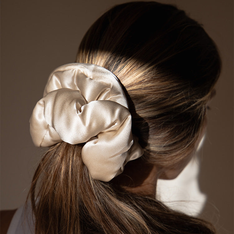 Large Silk Scrunchie - Hair Protection and Elegance